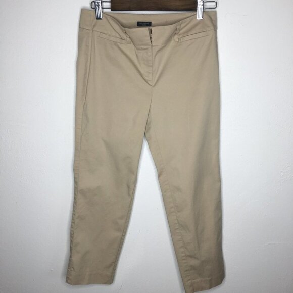 Ann Taylor Factory Tan Signature Fit Trouser Ankle - Picture 1 of 8